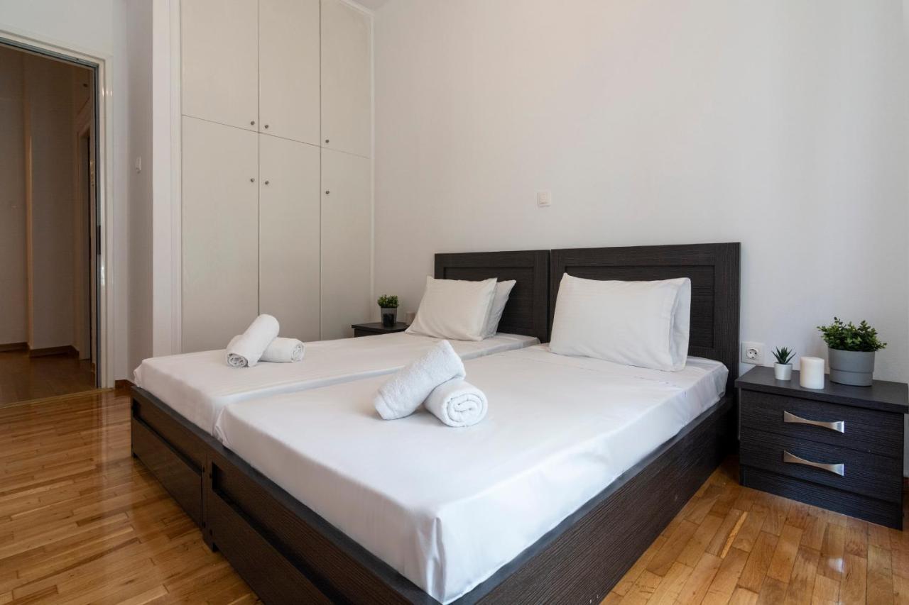 Modern 2Bd Apt In Athens , 3-Min Metro Extérieur photo